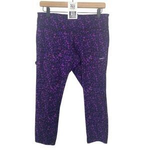 Nike Purple Patterned Womens Leggings// L